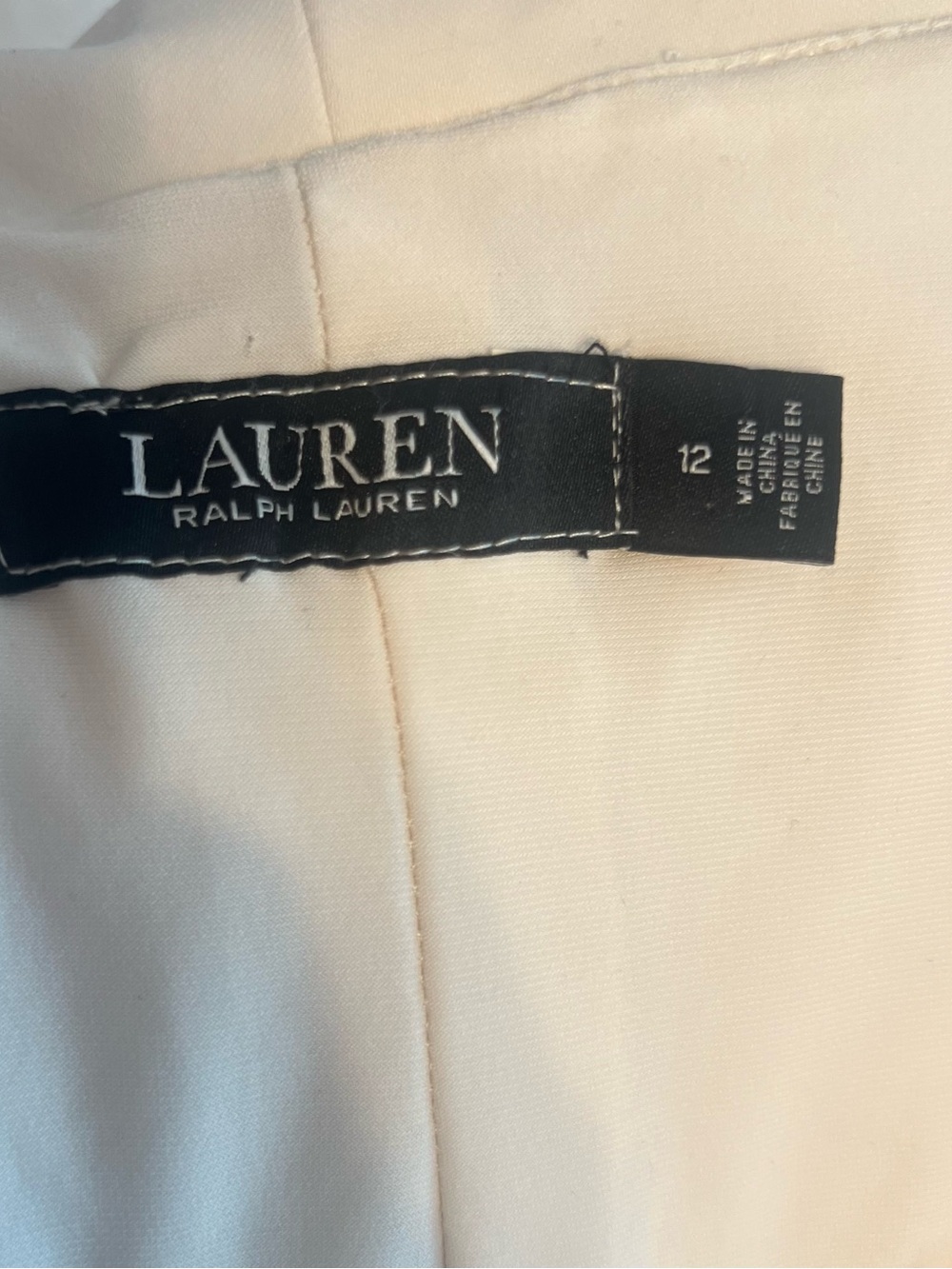 Lauren Ralph Lauren Cream Jersey Off-the-Shoulder Gown - Picture 12 of 12